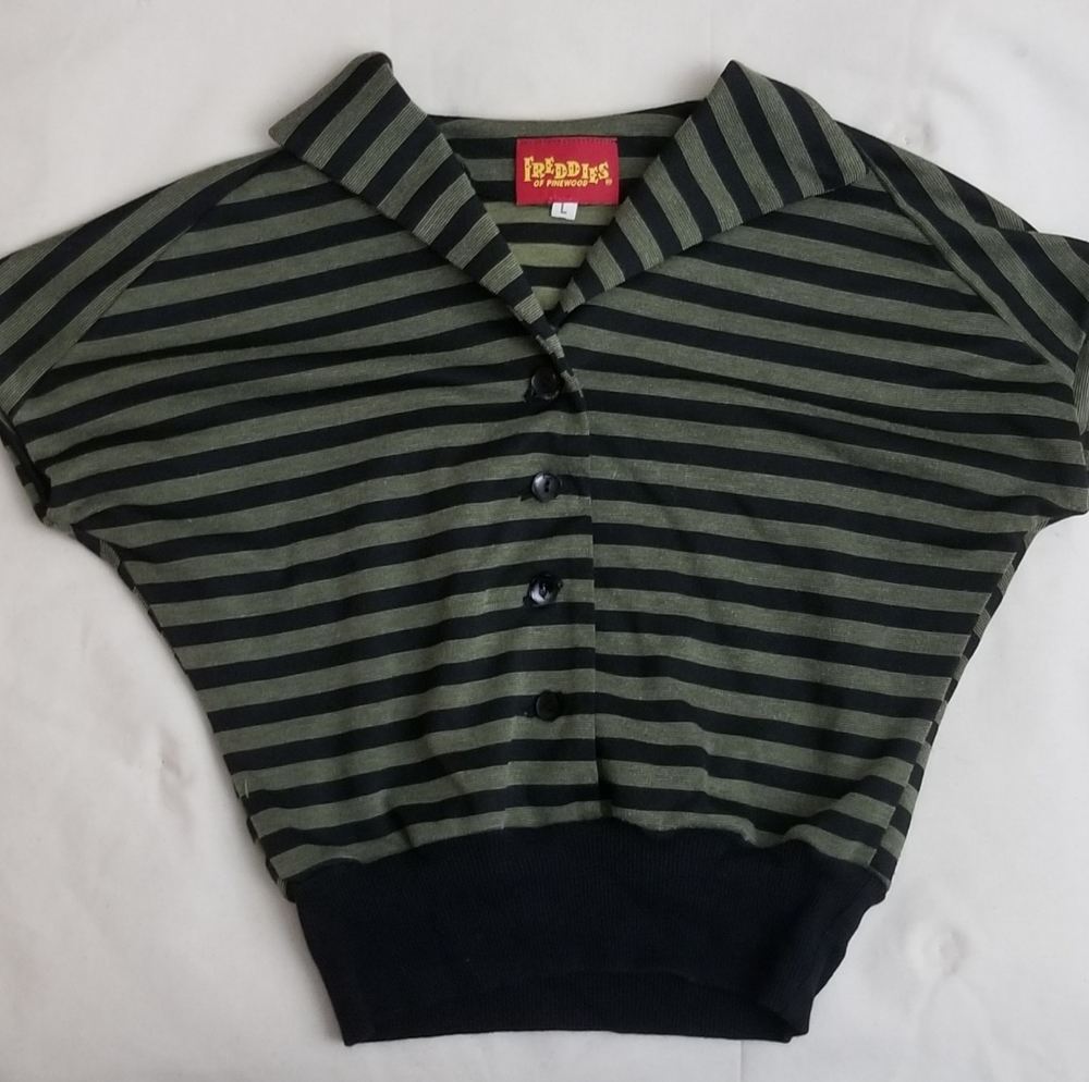 Freddies of Pinewood shortsleeved striped top